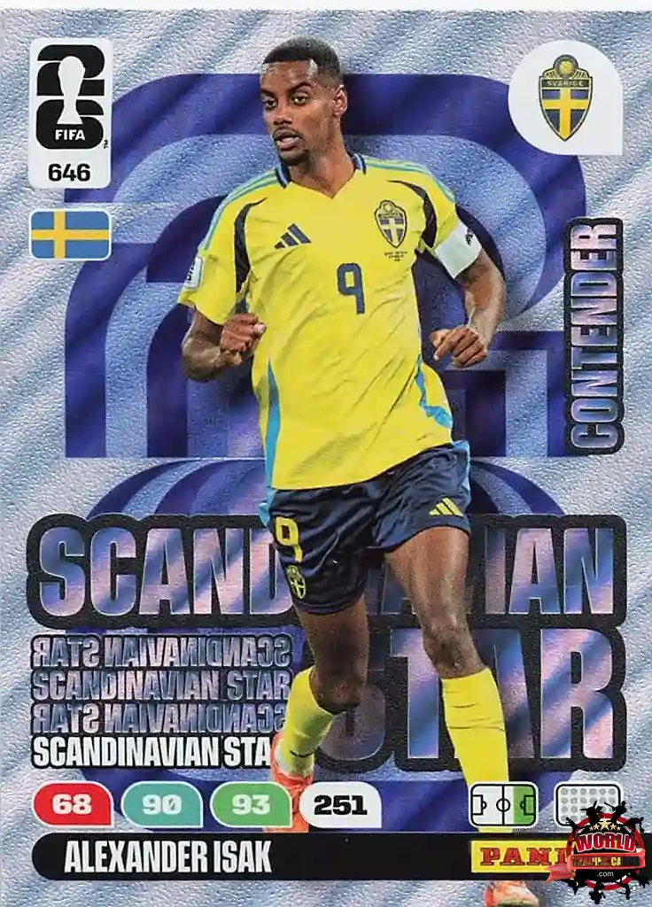 #646|Panini|Adrenlyn XL|FIFA World Cup|2026|Alexander Isak - Scandinavian Star|Nordic Edition