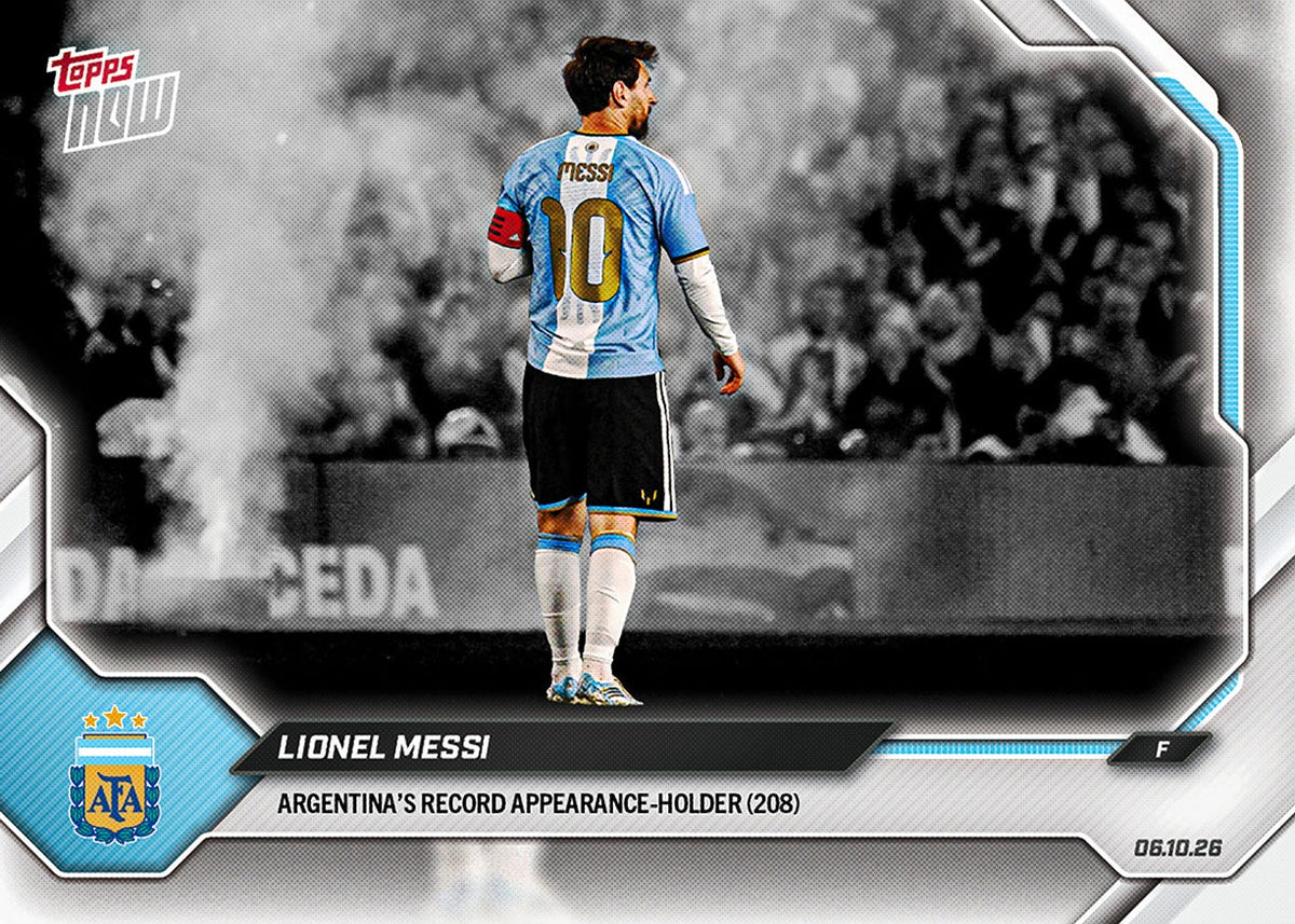 2026 | Topps | Now | Argentina | Lionel Messi  | Despedida Final | SOBRE PACK SELLADO (2 cartas) | Posibles Autos 1/1?