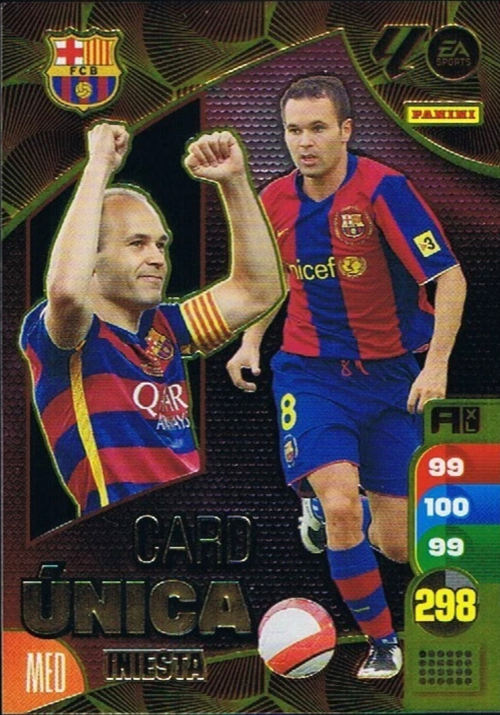 Panini Adrenalyn XL La Liga 2024/2025 - Iniesta - Card Unica - Nuevo