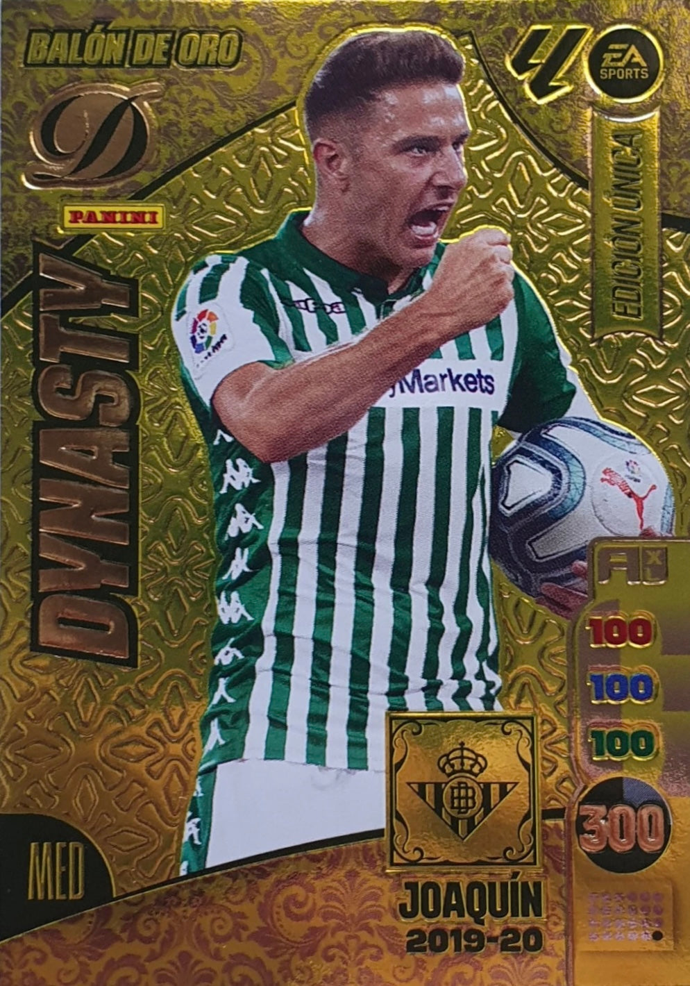 Panini Adrenalyn XL La Liga 2024/2025 - #DY/11 - Joaquin - 2019-20 - Betis - Dynasty - Ballon d'Or - Unique Edition
