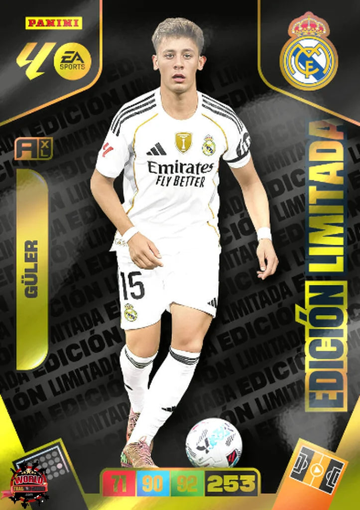 Arda Güler - Real Madrid - Panini Adrenalyn XL - 2025-2026 - LG - Edición Limitada