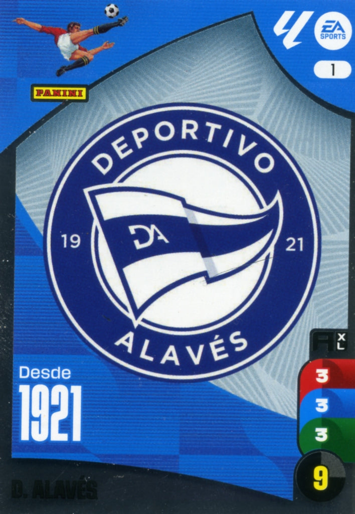 Panini Adrenalyn XL La Liga 2024/2025 - #001 - ESCUDO - ALAVÉS - 1ª Edición, Cromo RAW
