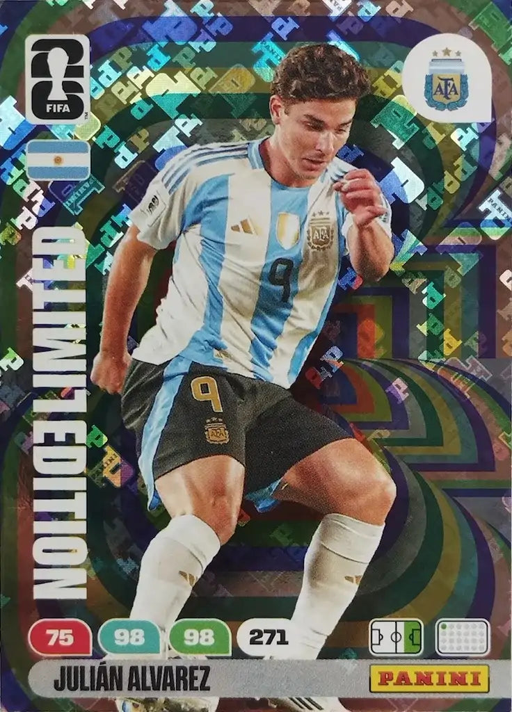 #LEH9|Panini|Adrenlyn XL|FIFA World Cup|2026|Julian Alvarez|Limited Edition Holographic