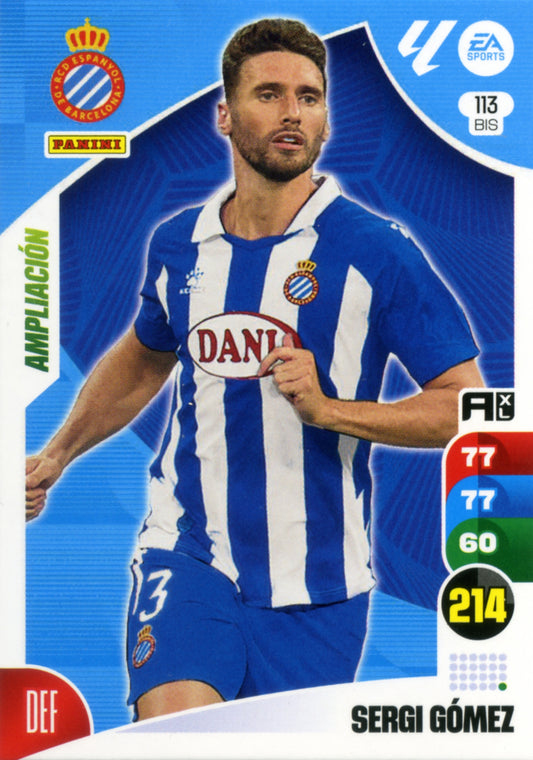 Panini Adrenalyn XL La Liga 2024/2025 - #113 BIS - SERGI GOMEZ - SPANISH - EXTENSION - RAW Card