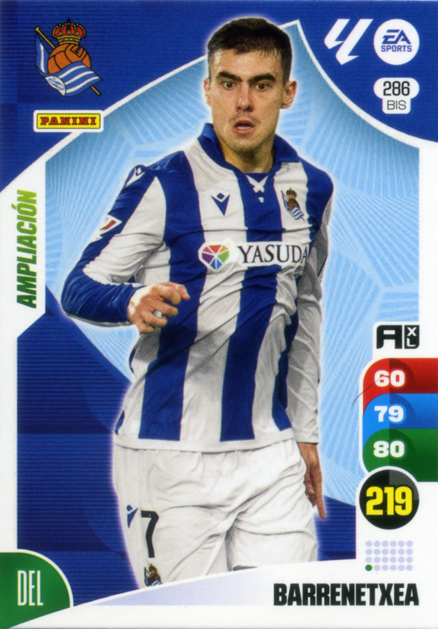 Panini Adrenalyn XL La Liga 2024/2025 - #286 BIS - BARRENETXEA - REAL SOCIEDAD - EXTENSION - RAW Chrome