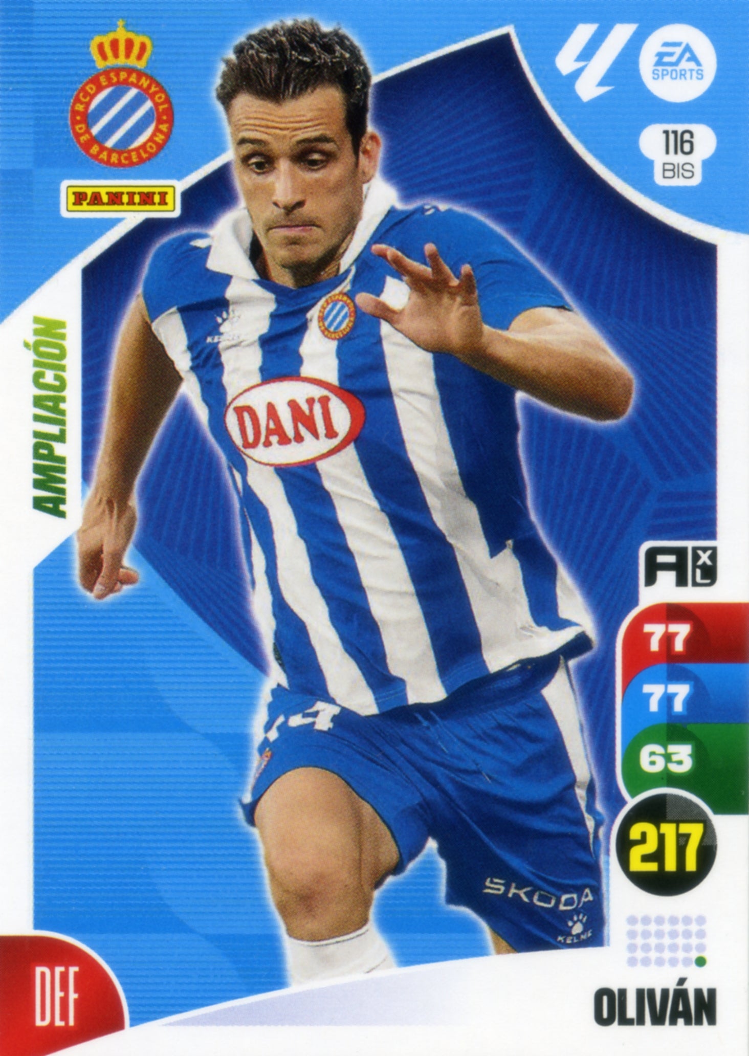Panini Adrenalyn XL La Liga 2024/2025 - #116 BIS - OLIVÁN - SPANISH - EXPANSION - RAW Chrome