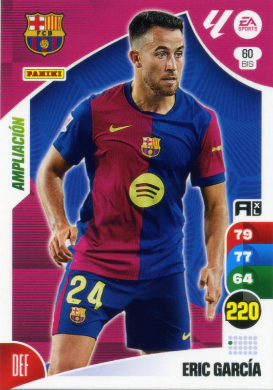Panini Adrenalyn XL La Liga 2024/2025 - #060 BIS - ERIC GARCÍA - FC BARCELONA - AMPLIACIÓN - Cromo RAW