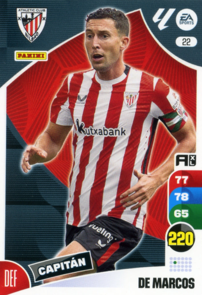 Panini Adrenalyn XL La Liga 2024/2025 - #022 - DE MARCOS - ATHLETIC CLUB - 1st Edition, RAW Card