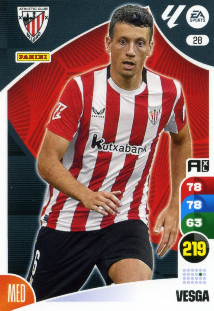Panini Adrenalyn XL La Liga 2024/2025 - #028 - VESGA - ATHLETIC CLUB - 1st Edition, RAW Chrome