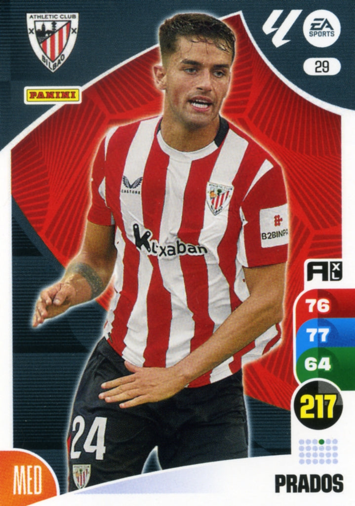 Panini Adrenalyn XL La Liga 2024/2025 - #029 - PRADOS - ATHLETIC CLUB - 1st Edition, RAW Card