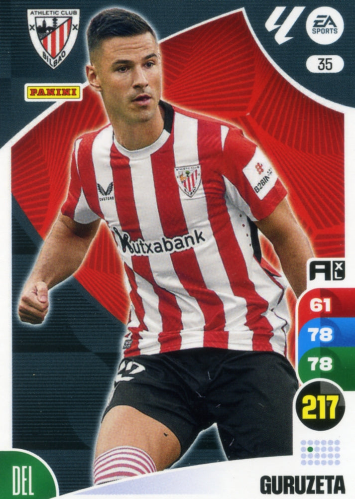 Panini Adrenalyn XL La Liga 2024/2025 - #035 - GURUZETA - ATHLETIC CLUB - 1st Edition, RAW Chrome
