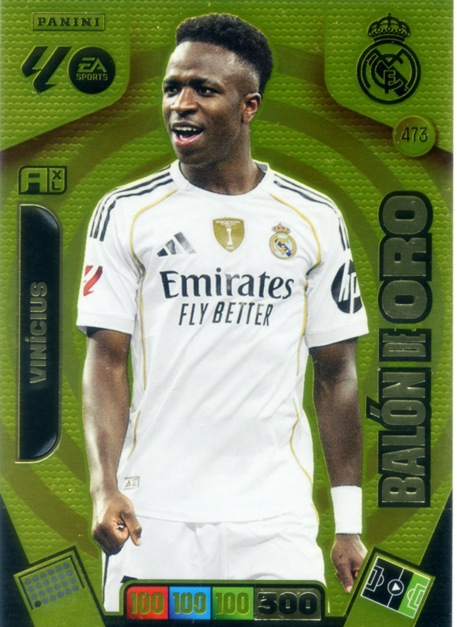 Vinicius - Real Madrid - Balón de Oro - Panini Adrenalyn XL La Liga - 2025-2026