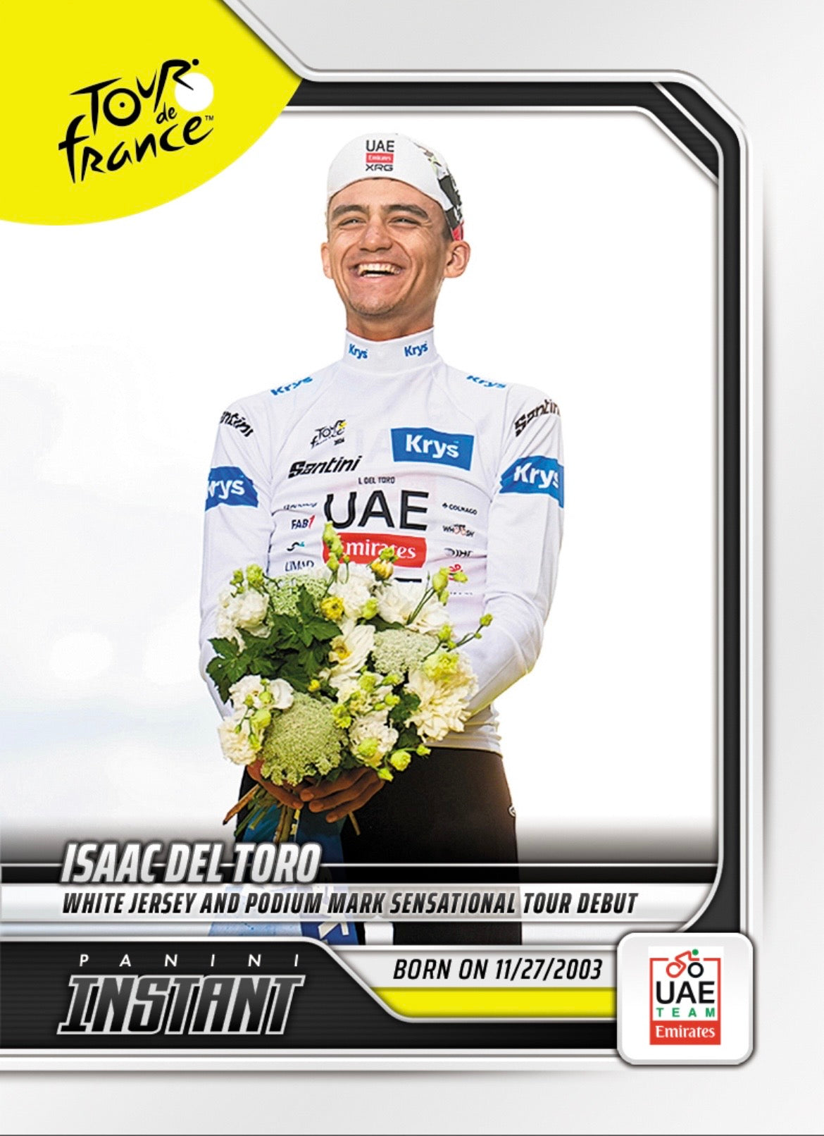 PITF72 | Panini | TOUR DE FRANCE | 2026 | PANINI INSTANT | Isaac del Toro | Base | Exclusive USA | Limited Editions | PREORDEN | ENVÍO 40 días aproximadamente desde la fecha de compra.