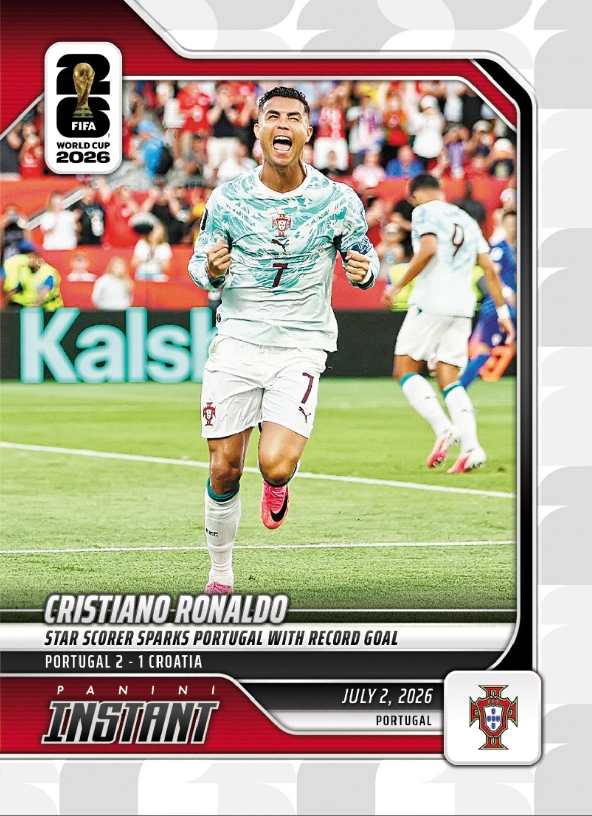 PIWC192 | Panini | FIFA World Cup | 2026 | PANINI INSTANT | Cristiano Ronaldo | Base | Exclusive USA | Limited Editions | PREORDEN | ENVÍO 40 días aproximadamente desde la fecha de compra.