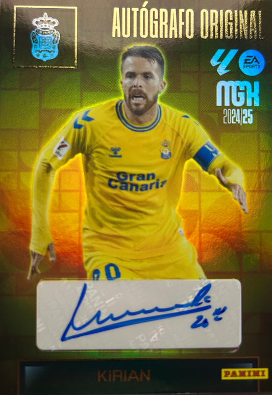 Panini Adrenalyn XL La Liga 2024/2025 - AUTÓGRAFO ORIGINAL PREMIUM - KIRIAN - LAS PALMAS - 200 UNIDADES IMPRESAS