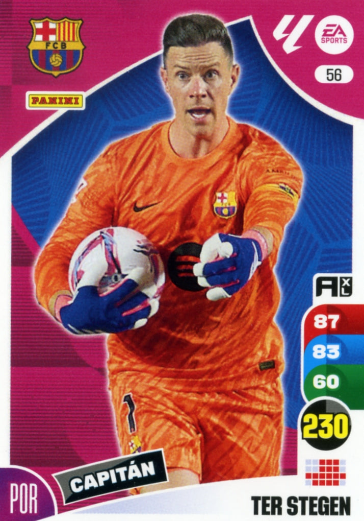 Panini Adrenalyn XL La Liga 2024/2025 - #056 - TER STEGEN - BARCELONA - 1st Edition, RAW Chrome