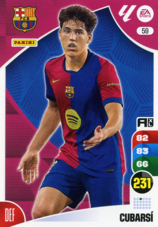 Panini Adrenalyn XL La Liga 2024/2025 - #059 - CUBARSÍ - BARCELONA - 1ª Edición, Cromo RAW