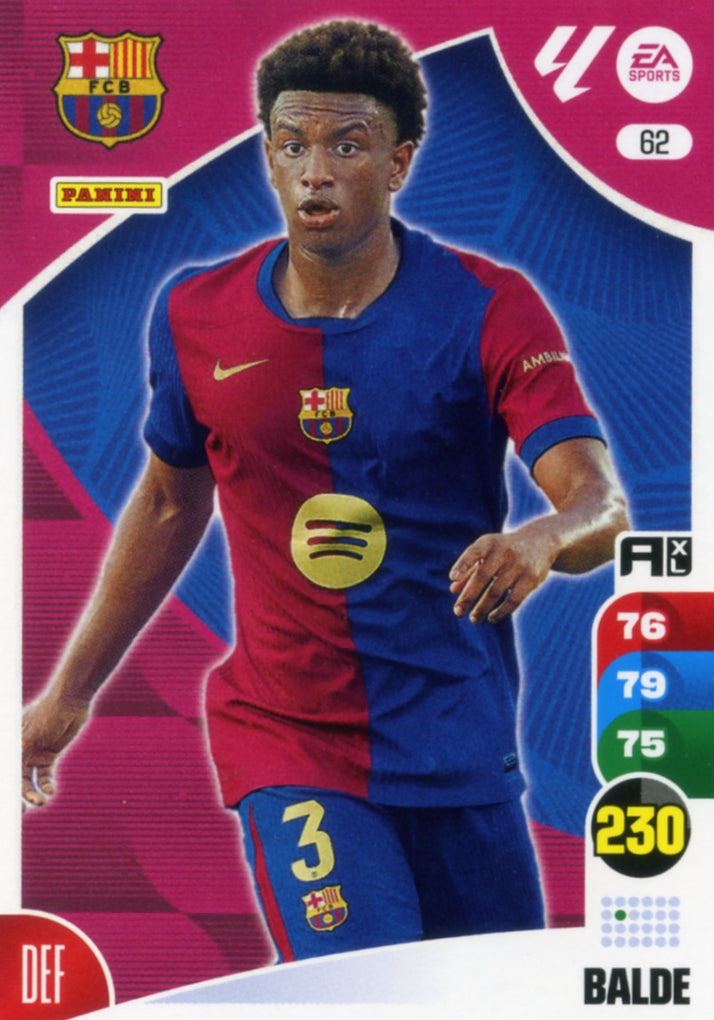 Panini Adrenalyn XL La Liga 2024/2025 - #062 - BALDE - BARCELONA - 1st Edition, RAW Chrome