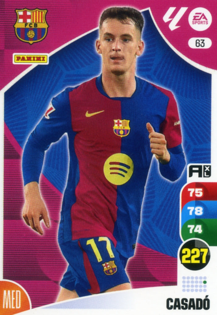 Panini Adrenalyn XL La Liga 2024/2025 - #063 - CASADÓ - BARCELONA - 1ª Edición, Cromo RAW