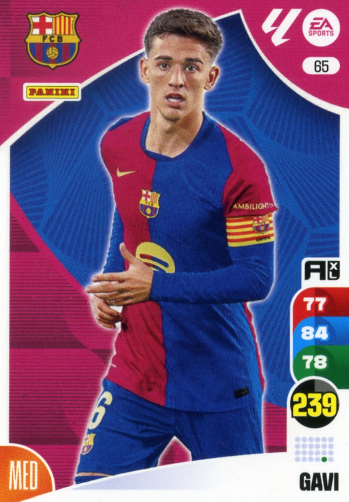 Panini Adrenalyn XL La Liga 2024/2025 - #065 - GAVI - BARCELONA - 1st Edition, RAW Chrome