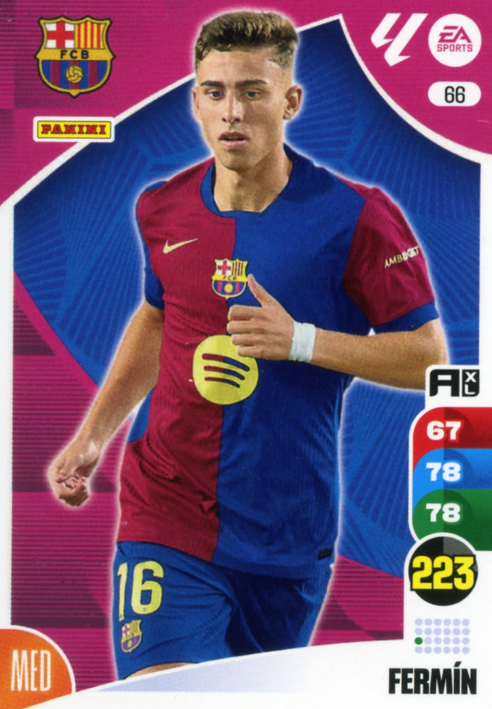 Panini Adrenalyn XL La Liga 2024/2025 - #066 - FERMIN - BARCELONA - 1st Edition, RAW Chrome