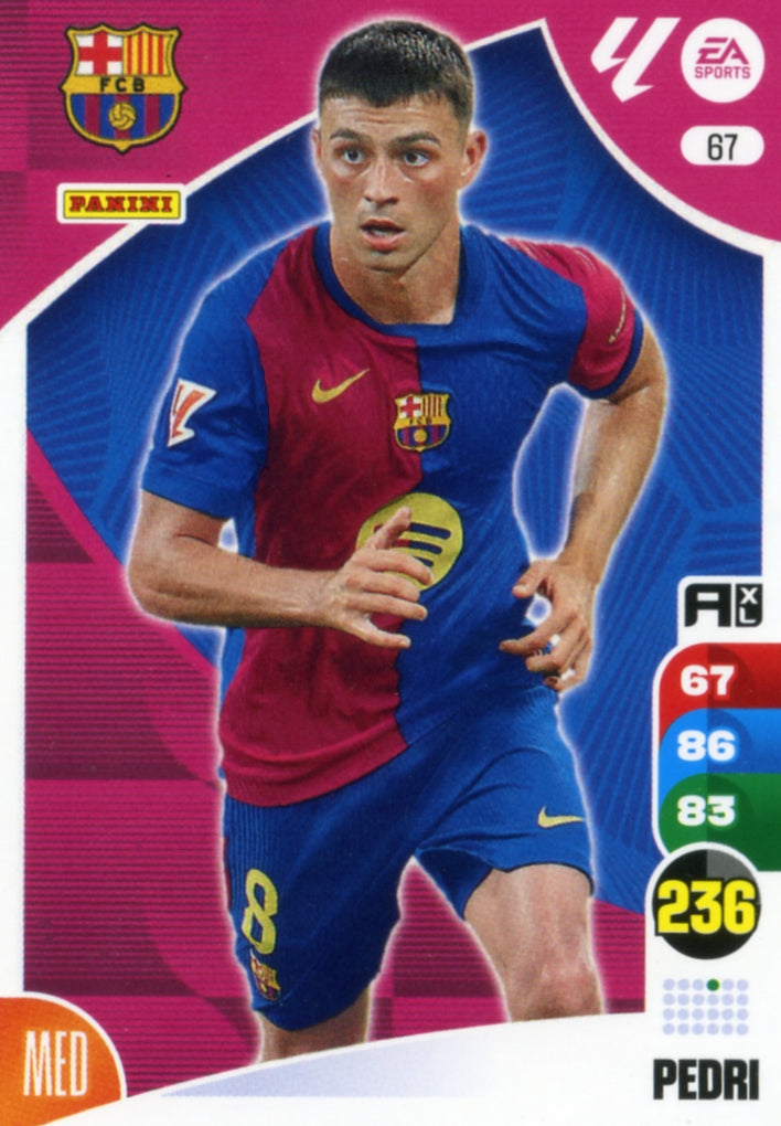Panini Adrenalyn XL La Liga 2024/2025 - #067 - PEDRI - BARCELONA - 1ª Edición, Cromo RAW