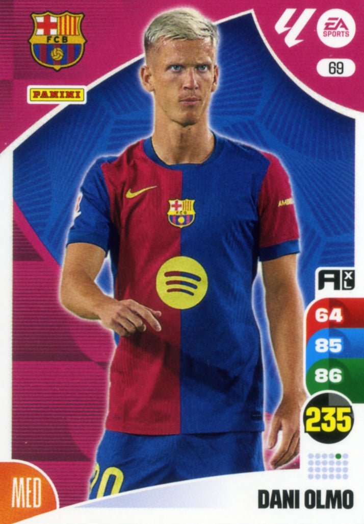 Panini Adrenalyn XL La Liga 2024/2025 - #069 - DANI OLMO - BARCELONA - 1ª Edición, Cromo RAW