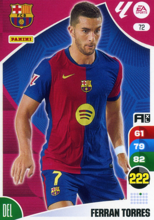 Panini Adrenalyn XL La Liga 2024/2025 - #072 - FERRAN TORRES - BARCELONA - 1ª Edición, Cromo RAW