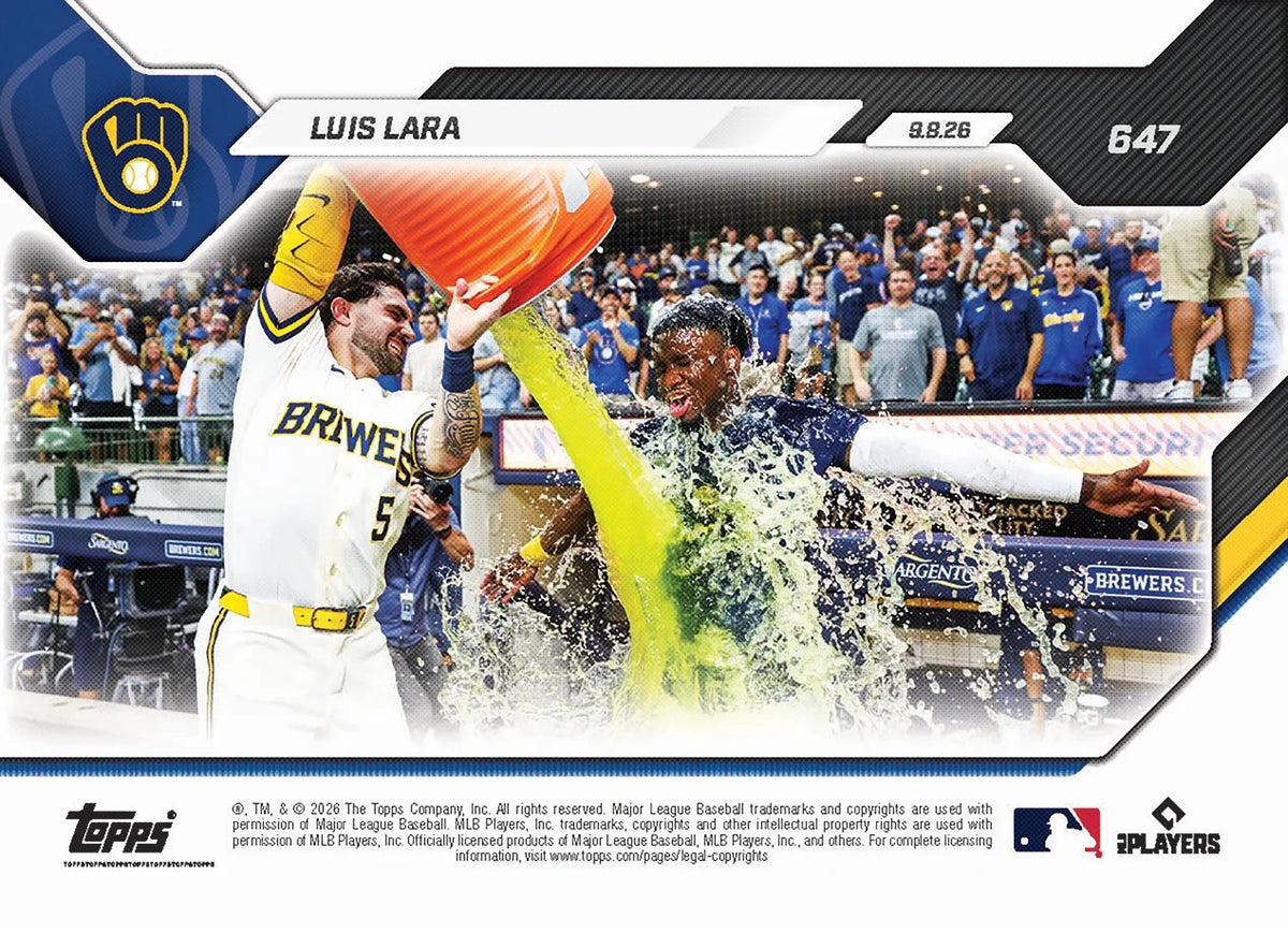 2026 | Topps | Now | MLB | #647 | Luis Lara | Base