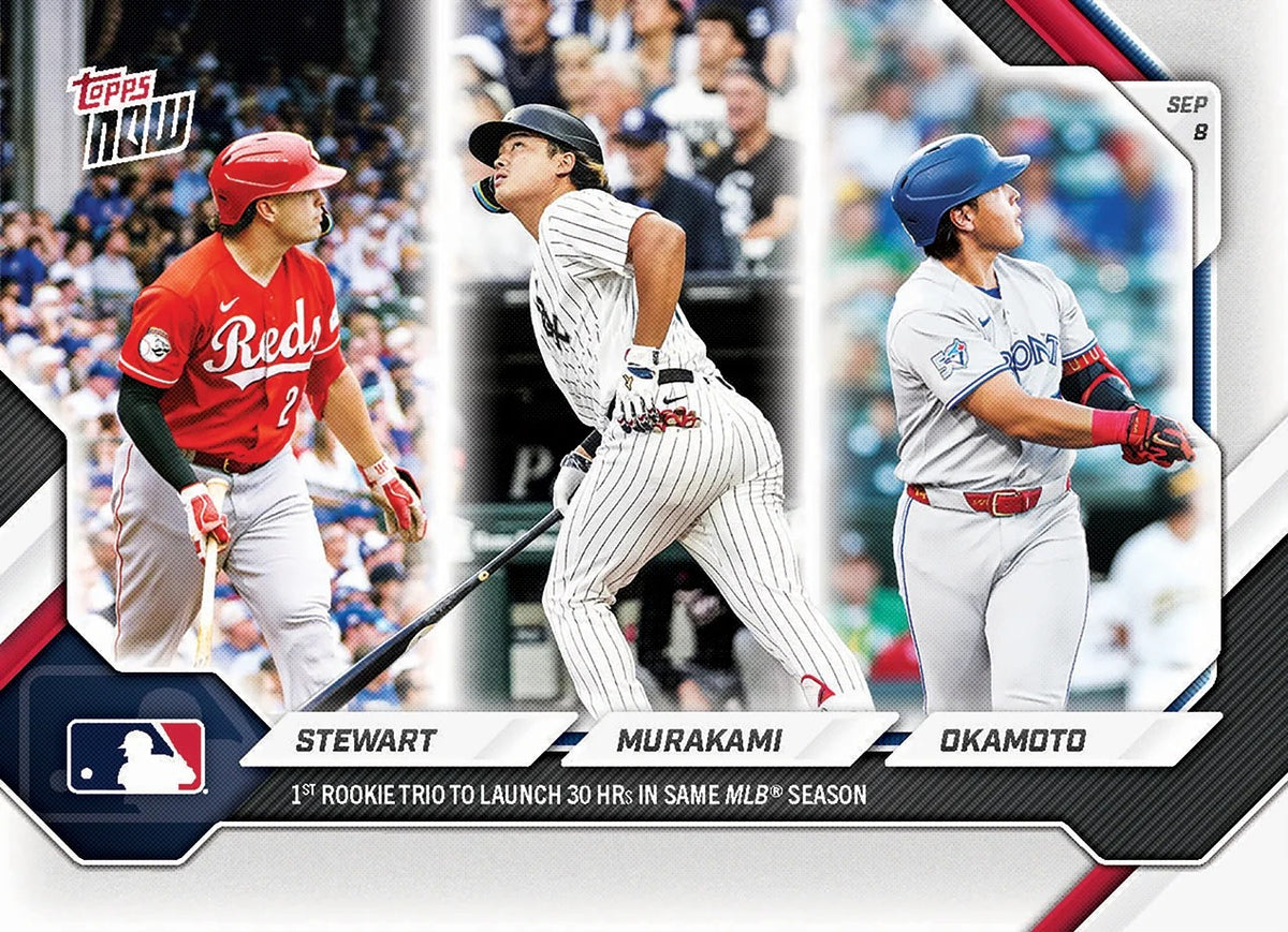 2026 | Topps | Now | MLB | #652 | Stewart-Murakami-Okamoto | Base