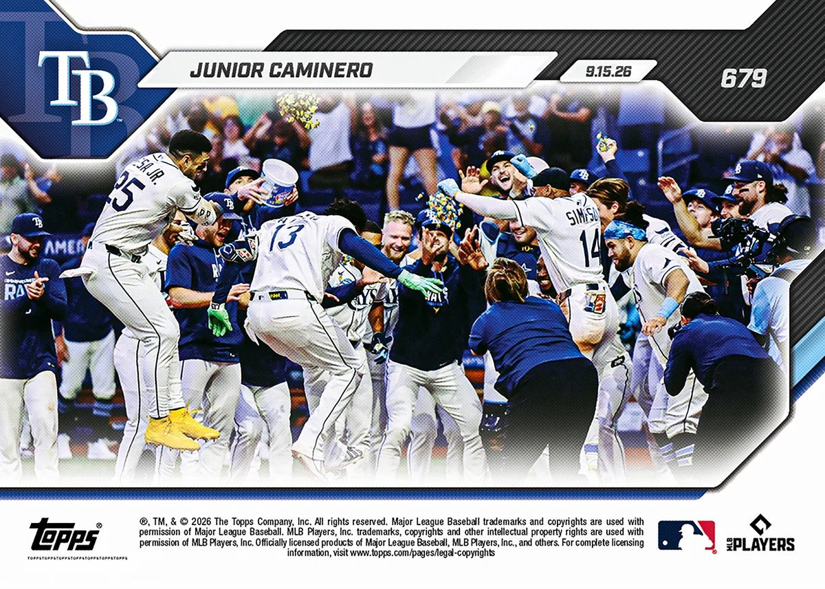 2026 | Topps | Now | MLB | #679 | Junior Caminero | Base