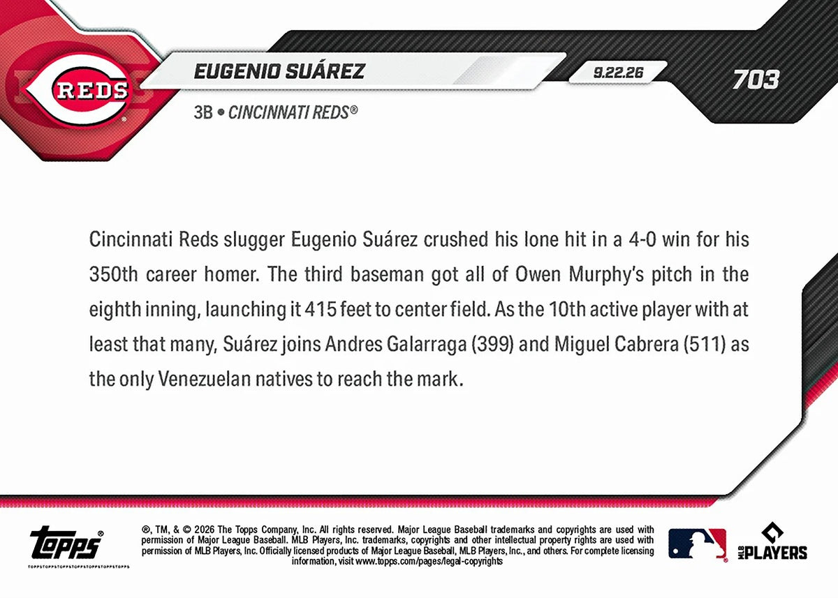 2026 | Topps | Now | MLB | #703 | Eugenio Suarez | Base