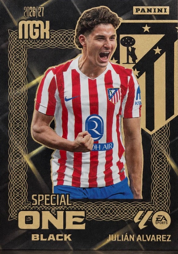 Panini | Megacracks | 2026-2027 | #SOB02 | Julián Álvarez | Atlético de Madrid | Special One Black