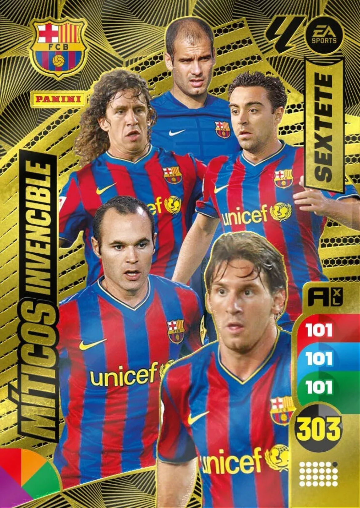 Panini Adrenalyn XL La Liga 2024/2025 - MITICOS INVENCIBLES - SEXTETE - BARCELONA - 1ª Edición, Cromo RAW