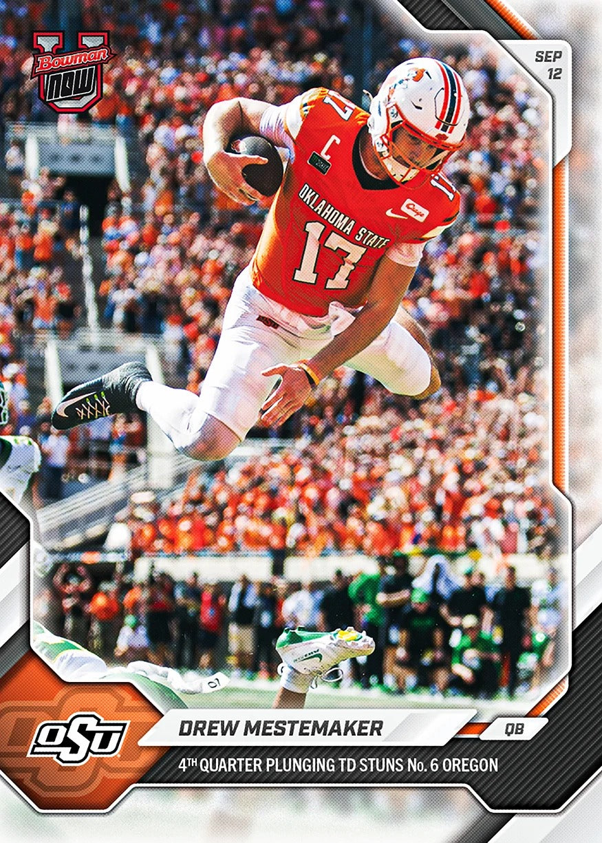 2026-27 | Topps | Now | Bowman U | #007 | Drew Mestemaker | Base