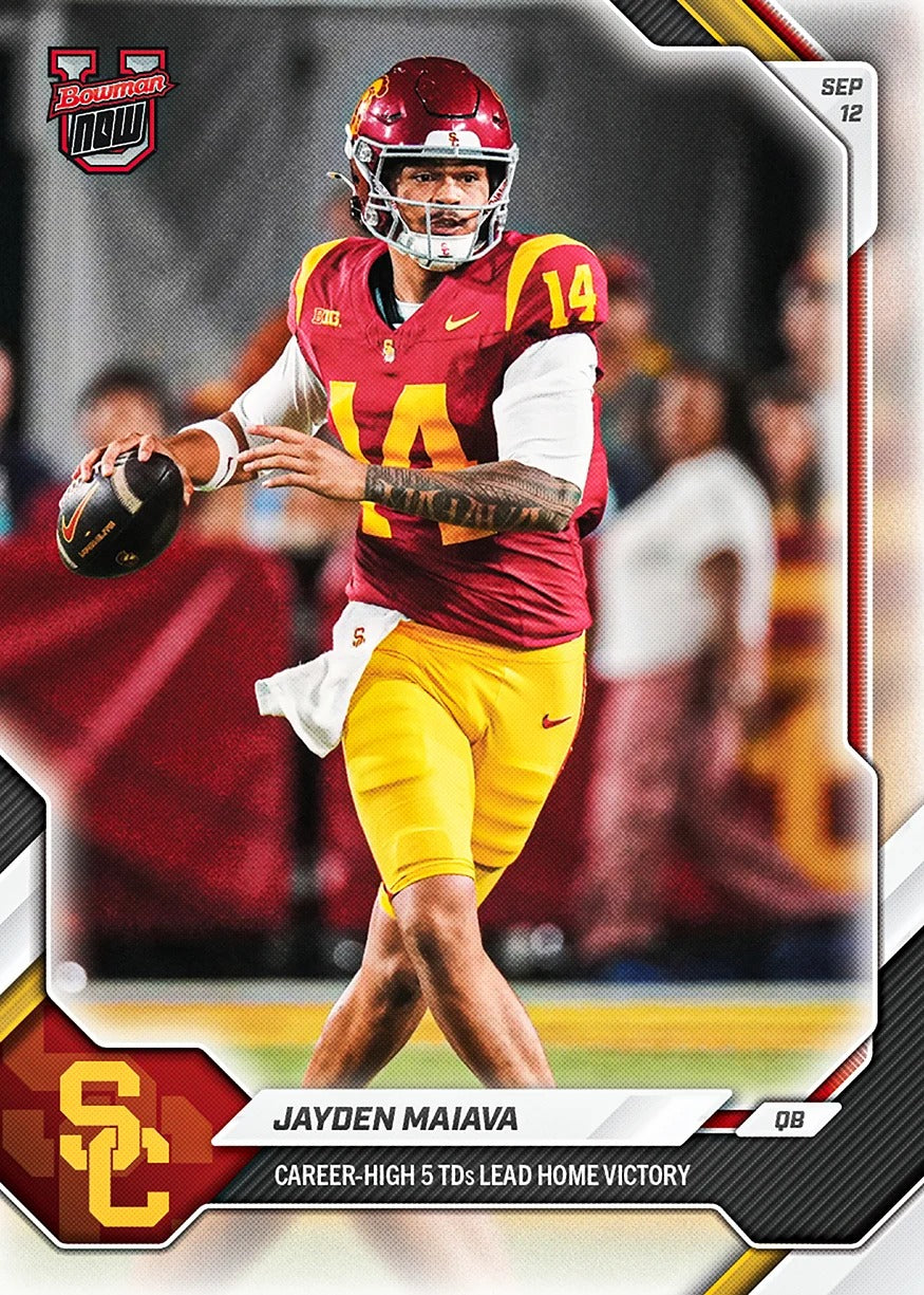 2026-27 | Topps | Now | Bowman U | #008 | Jayden Maiava | Base