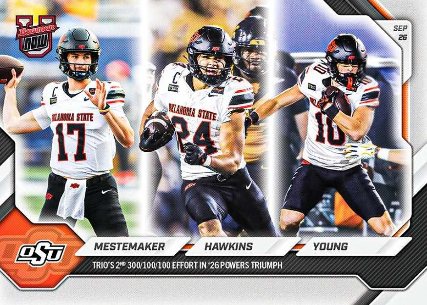 2026-27 | Topps | Now | Bowman U | #014 | Mestemaker / Hawkins / Young | Base