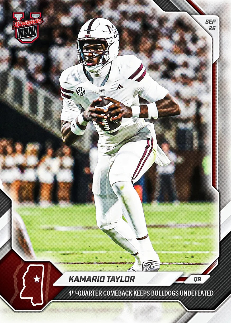 2026-27 | Topps | Now | Bowman U | #016 | Kamario Taylor | Base