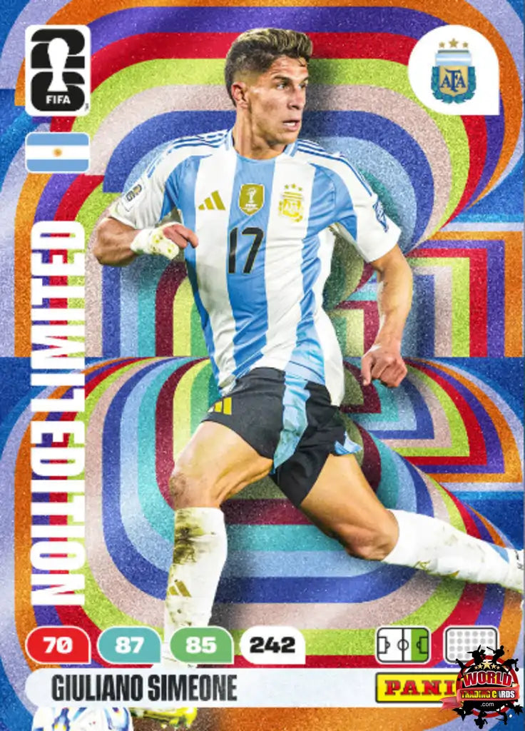 #LEUS1|Panini|Adrenlyn XL|FIFA World Cup|2026|Giuliano Simeone|Limited Edition - Update Set