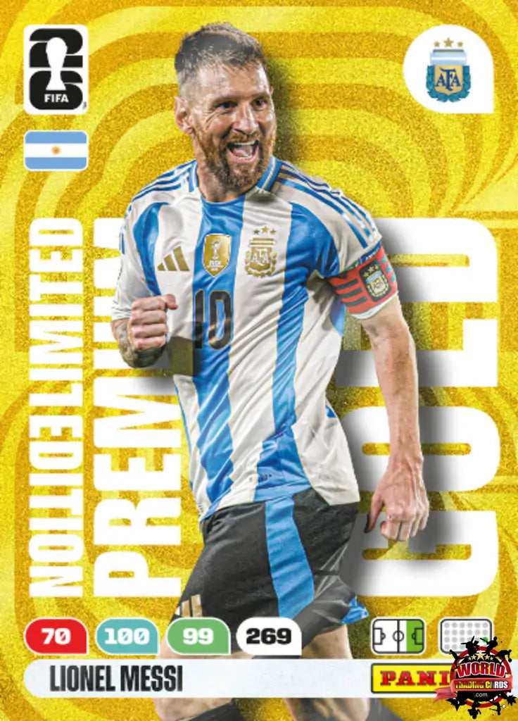 #PGLE1|Panini|Adrenlyn XL|FIFA World Cup|2026|Lionel Messi|Premium Gold Limited Edition