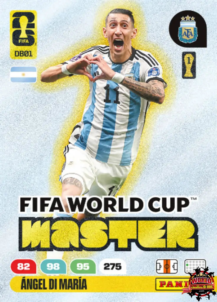 #M01|Panini|Adrenlyn XL|FIFA World Cup|2026|Ángel Di María|Master
