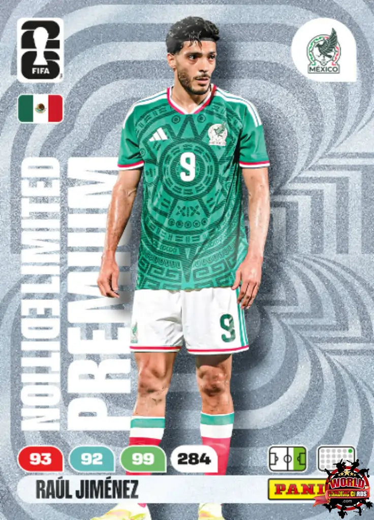 #PLE7|Panini|Adrenlyn XL|FIFA World Cup|2026|Raúl Jiménez|Premium Limited Edition