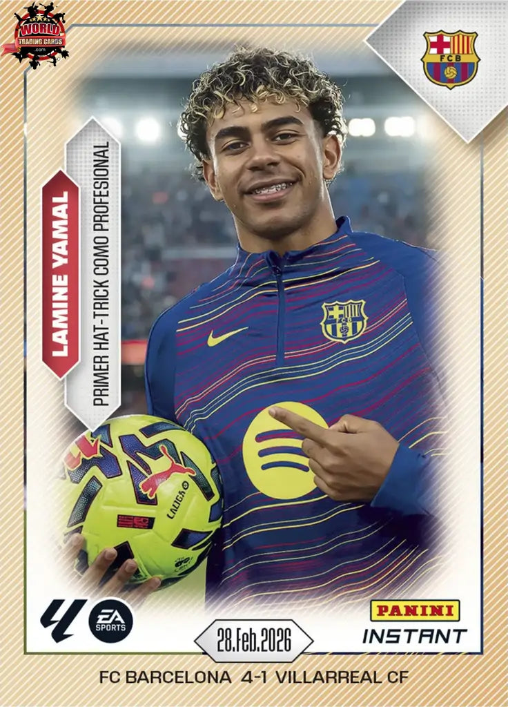 Lamine Yamal | Lote de sus 2 últimas cartas de Topps y Panini para la historia | Edición Limitada