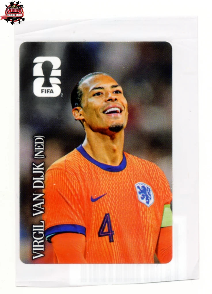 #CC-SRB009 |  | Fifa World Cup Stickers | Virgil van Dijk | Netherlands | Coca Cola | SERBIA VERSION | Size 40x60 m/m