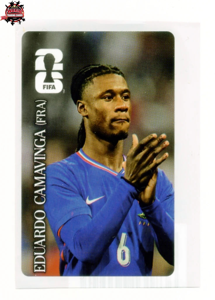 #CC-SRB005 |  | Fifa World Cup Stickers | Eduardo Camavinga | France | Coca Cola | SERBIA VERSION | Size 40x60 m/m