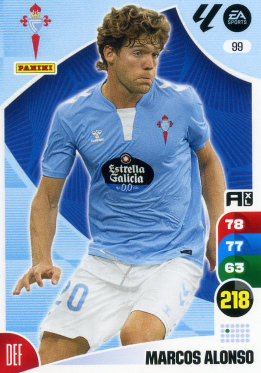 Panini Adrenalyn XL La Liga 2024/2025 - #099 - MARCOS ALONSO - CELTA DE VIGO - 1st Edition, RAW Chrome
