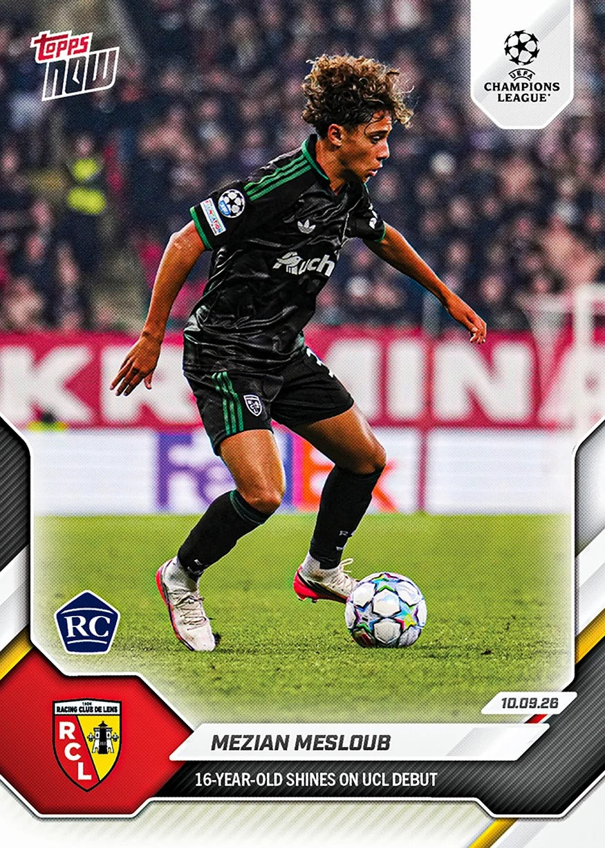 2026-27 | Topps | Now | Uefa Champions League | #015 | Mezian Soares Mesloub | Base