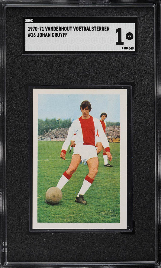 Johan Cruyff - 1970-71 - Vanderhout Voetbalsterren - AJAX - #16 - SGC 1 - World Trading Cards - Football Card - Chrome Graded