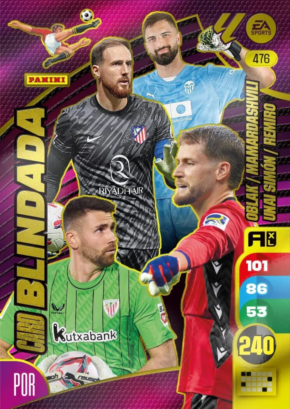 Panini Adrenalyn XL La Liga 2024/2025 - #476 - CARD BLINDADA - 1ª Edición, Cromo RAW