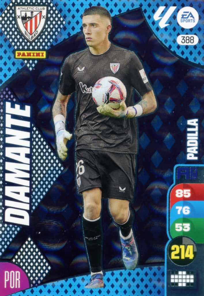 Panini Adrenalyn XL La Liga 2024/2025 - #388 - DIAMOND - PADILLA - 1st Edition, RAW Chrome